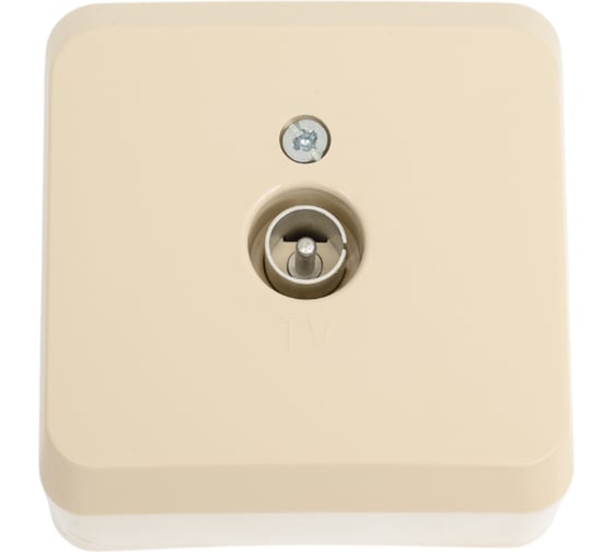 Изображение товара Розетка TV Systeme Electric ОП Этюд кремовая TVA-002K