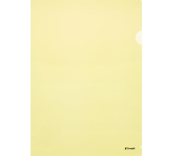 Изображение товара Папка-уголок Комус А4, 180мкм, желтый 164492