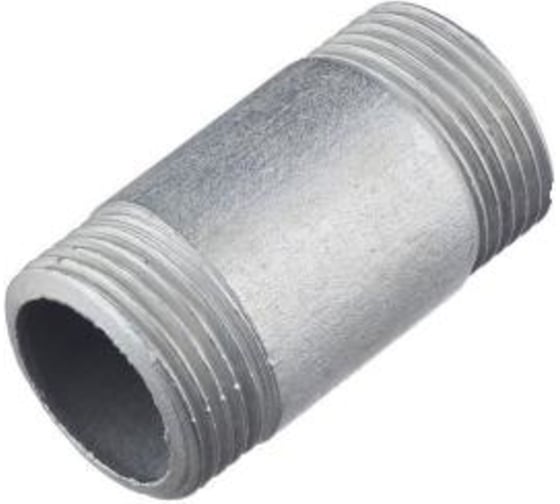 Изображение товара Стальной бочонок МЕТАЛЛСЕРВИС укороченный, оцинкованный, ду15, l=45 мм, из труб по гост 3262-75 1211730