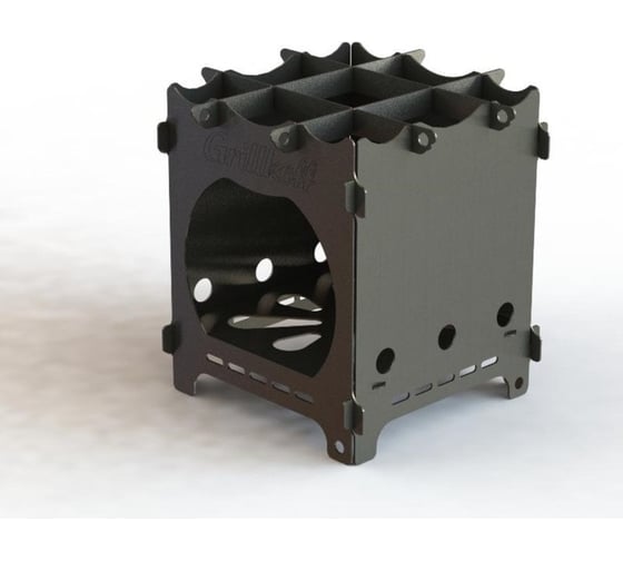 Изображение товара Печка-щепочница Grillkoff онега из стали 1 мм в сумке 261