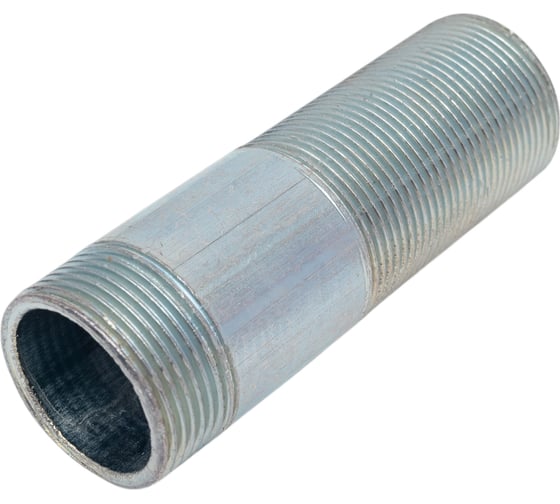Изображение товара Стальной сгон МЕТАЛЛСЕРВИС укороченный, оцинкованный, ду32, l=120 мм, из труб по гост 3262-75 1211799