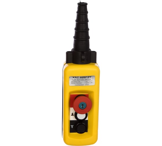 Изображение товара Пульт 2 кнопки, 2 ступенчатые кнопки + авар.стоп + ключ EURO-LIFT 00012434