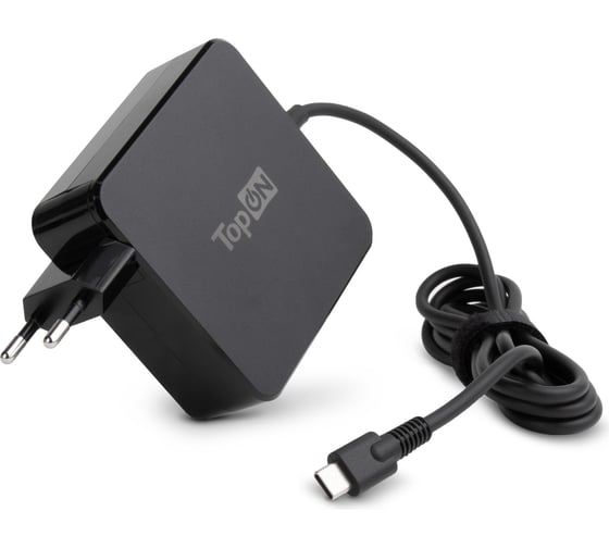 Изображение товара Блок питания для ноутбука asus TopOn 20v 3.25a 65w usb type-c черный TOP-AS65Q