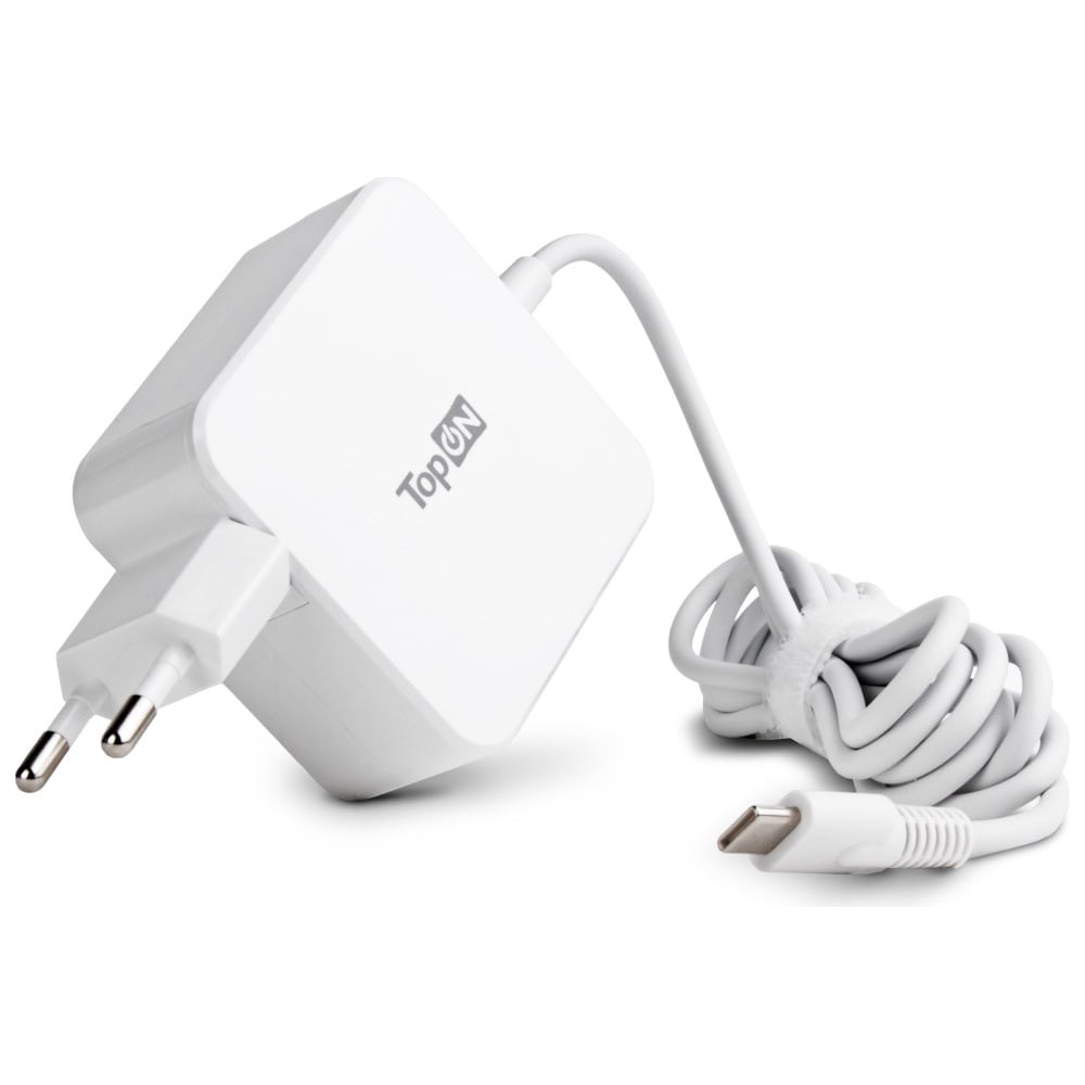 Изображение товара Блок питания для ноутбука Huawei TopOn 20V 2.25A 45W USB Type-C белый TOP-HW45QW