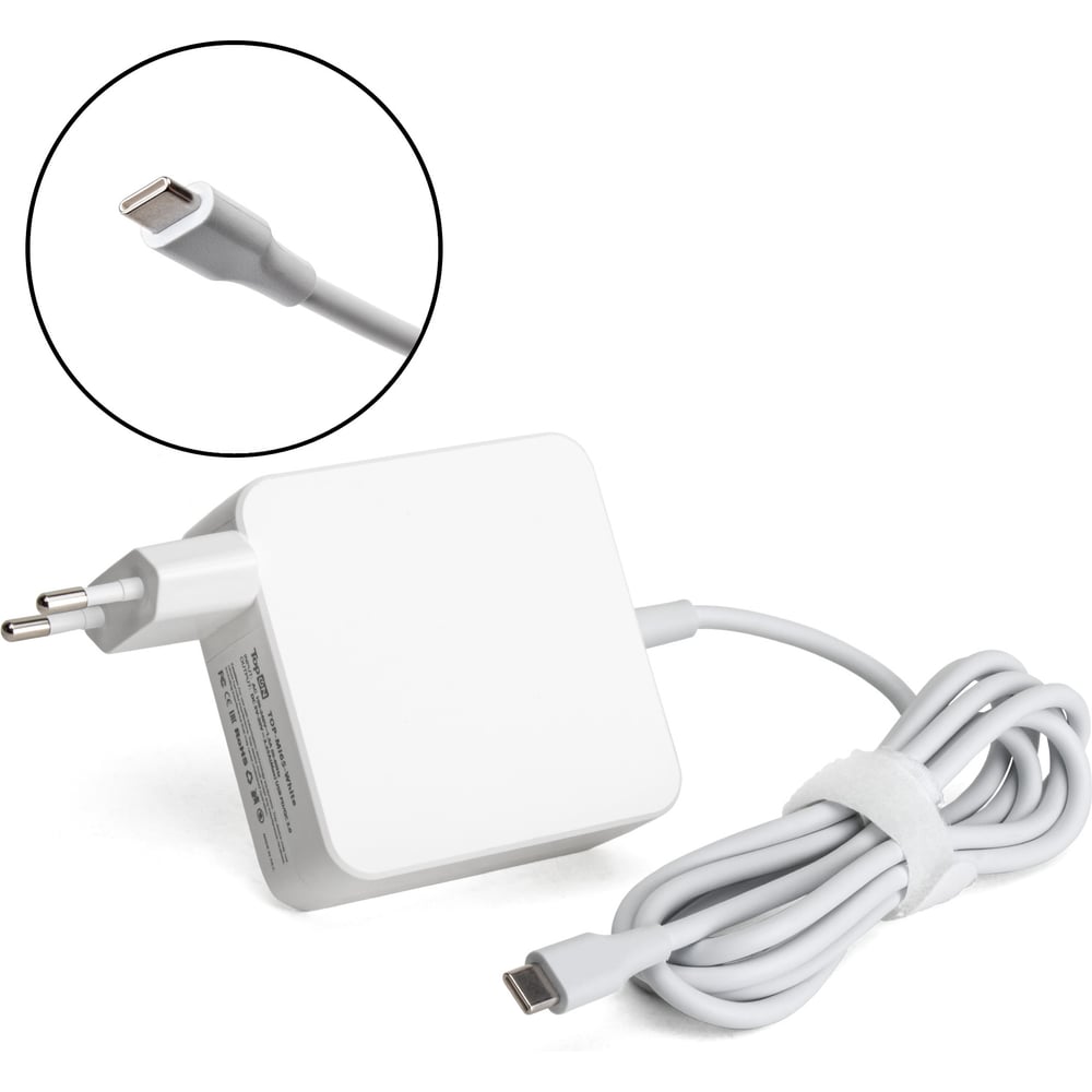 Изображение товара Блок питания для ноутбука samsung TopOn 20V 2.25A 45W USB Type-C