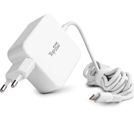 Изображение товара Блок питания для ноутбука honor TopOn 20v 2.25a 45w usb type-c белый TOP-HN45QW