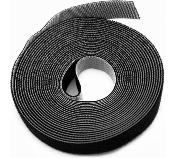 Изображение товара Лента (липучка) в рулоне Hyperline WASNR-5x25-BK ширина 25 мм, длина 5 м, черная 401686