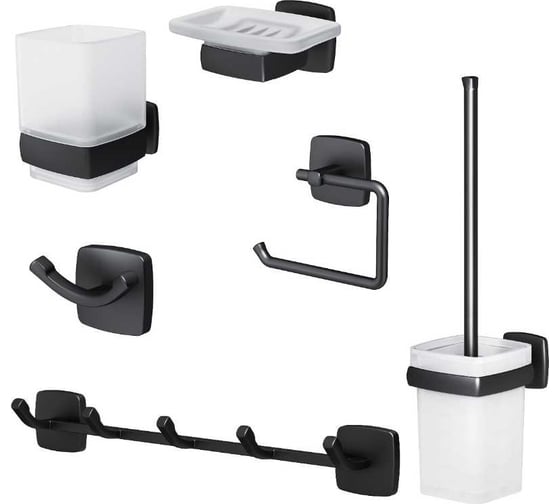 Изображение товара Набор аксессуаров для зоны красоты и туалета AM.PM Gem черный AK90D2106B