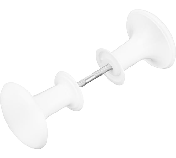 Изображение товара Ручка-кнопка Без бренда РК1 пласт белая, 5шт 91587