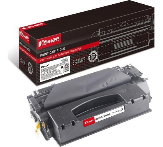 Изображение товара Лазерный картридж Комус универсальный, q5949xq7553x черный, повышенная емкость 1311502