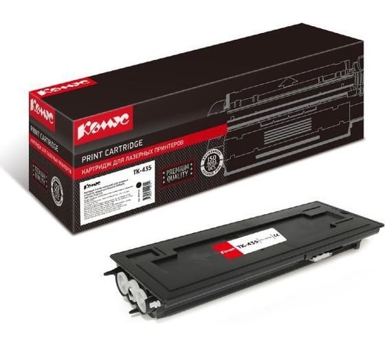 Изображение товара Лазерный картридж Комус tk-435 черный, для kyocera taskalfa 180181 856019