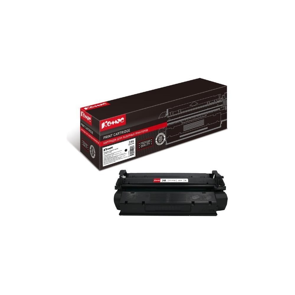 Изображение товара Лазерный картридж Комус Q2624A черный для LaserJet 1150 и Kyocera