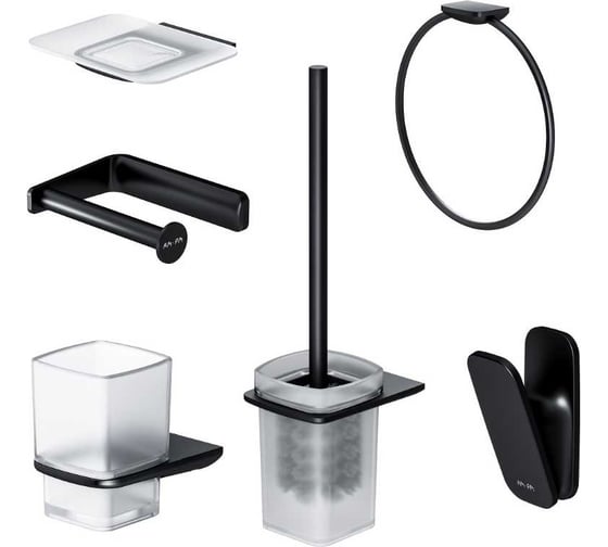 Изображение товара Набор аксессуаров для зоны красоты и туалета AM.PM Inspire V2.0, черный AK50D1206B