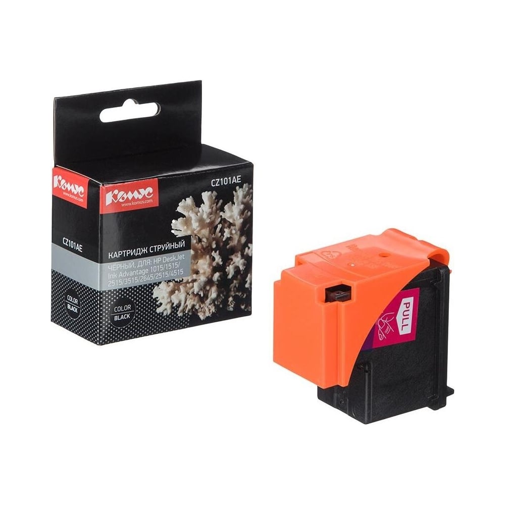 Изображение товара Картридж Комус cz101ae черный для DeskJet Ink Advantage 1515 1516 3515 2645 3545