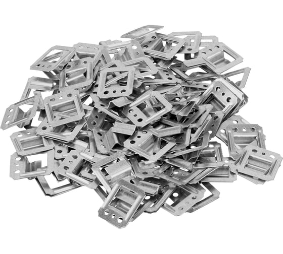 Изображение товара Кляймер №5 СИБРТЕХ оцинкованный с гвоздями, 100шт