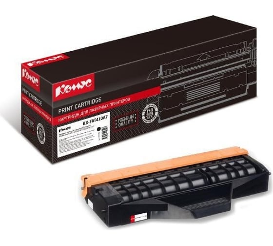 Изображение товара Лазерный картридж Комус kx-fat410a7 черный, для panasonic kx-mb1500 870203