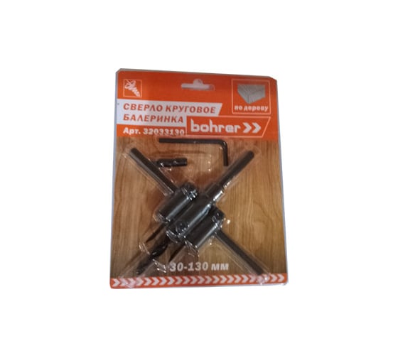 Изображение товара Сверло круговое по дереву (балеринка) 30-130 мм Bohrer 32033130