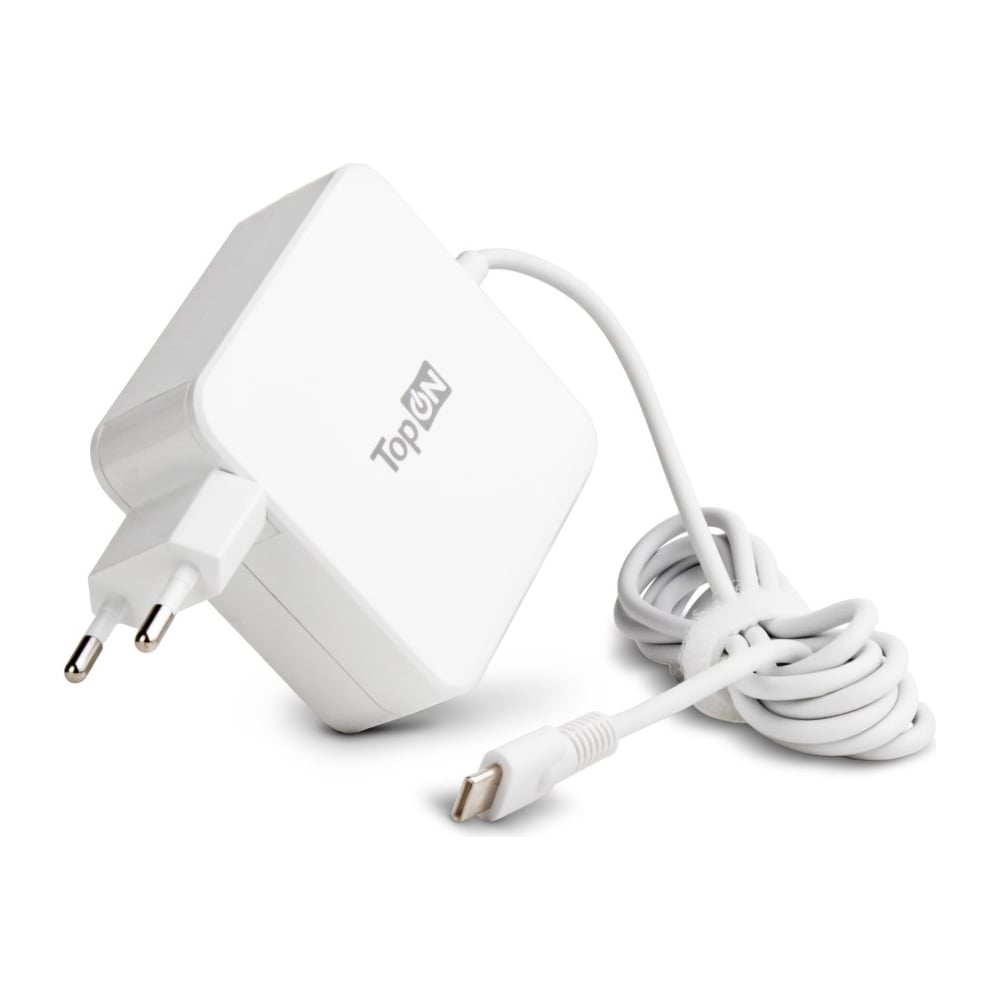 Изображение товара Блок питания для lenovo TopOn 20v 3.25a 65w usb type-c  формфактор квадрат, белый TOP-LE65QW