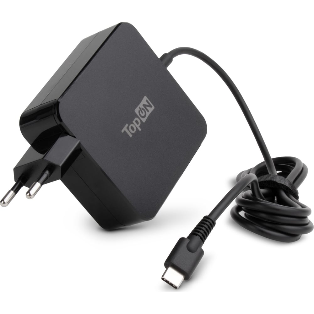 Изображение товара Блок питания TopOn 65Вт 20В 3.25А USB Type-C для Lenovo черный квадрат
