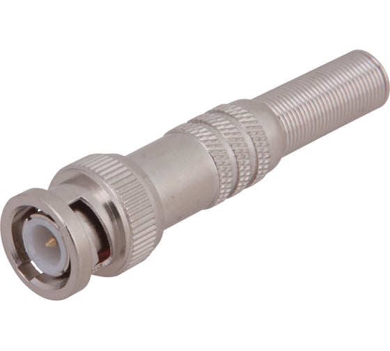 Изображение товара Разъем штекер bnc REXANT под пайку с пружиной металл (универсальный) 05-3075