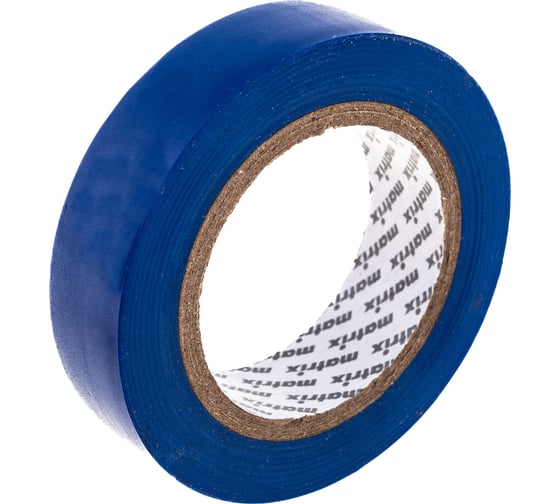 Изображение товара Изолента MATRIX ПВХ, 15 мм х 10 м, синяя, 150 мкм 88770