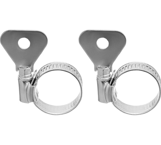 Изображение товара Металлические, червячные хомуты СИБРТЕХ 16-25мм, ширина 10мм, W1, с металлическим ключом, 2шт 476507