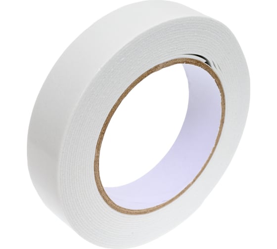 Изображение товара Клейкая лента MATRIX на вспененной основе, двусторонняя, белая 89081