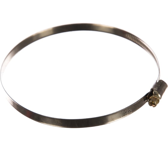 Изображение товара Хомуты СИБРТЕХ, нержавеющая сталь, стандартное болтовое крепление, 110-130мм, 25шт, ширина 9мм 47590