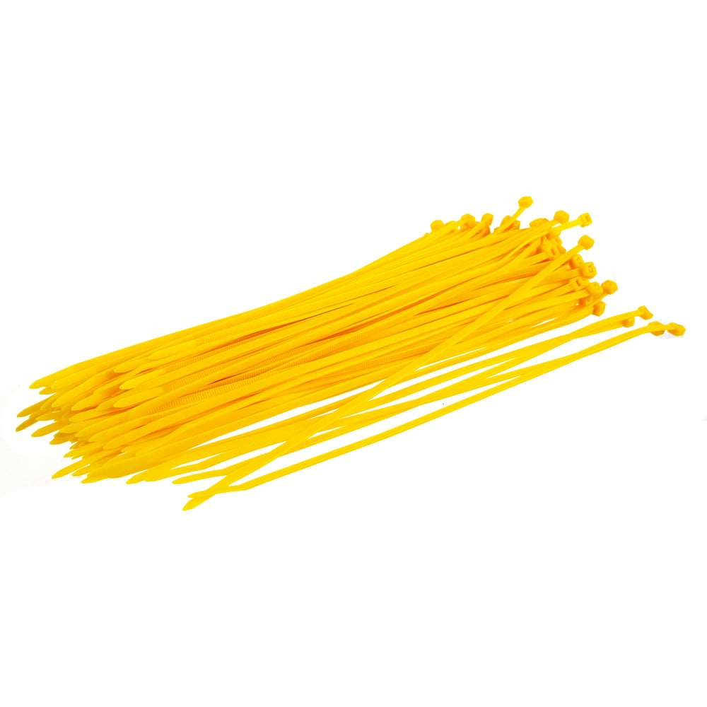 Пластиковые хомуты СИБРТЕХ хомуты 250 3 6 мм пластиковые желтые 100 шт сибртех