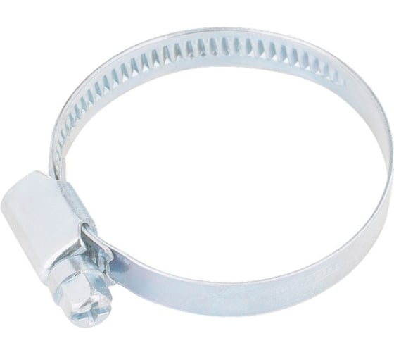 Изображение товара Хомуты СИБРТЕХ нержав сталь, стандартное болтовое крепление 80-100мм 25шт/уп, ширина 9мм 47587