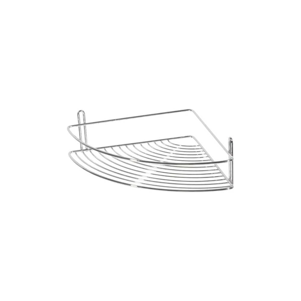 Изображение товара Угловая полка ЧМЗ 22,2x22,2x7,5 см., цвет хром 501-004-03