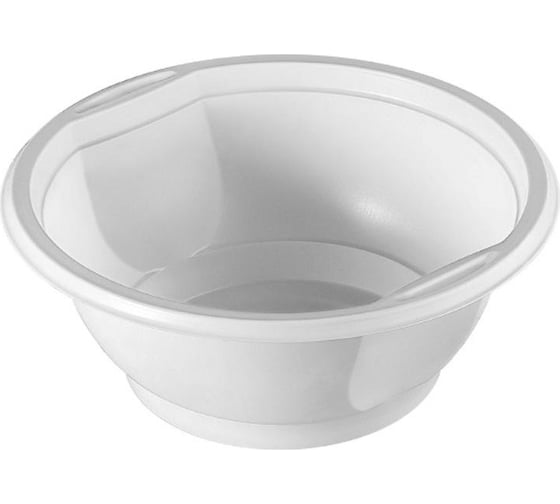 Изображение товара Одноразовая пластиковая миска Комус 0.6 л, белая, 50 шт. 1249465