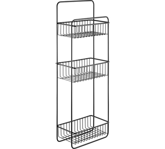 Изображение товара Стеллаж ЧМЗ 30,7x17,3x85,7 см, цвет черный 501-009-13