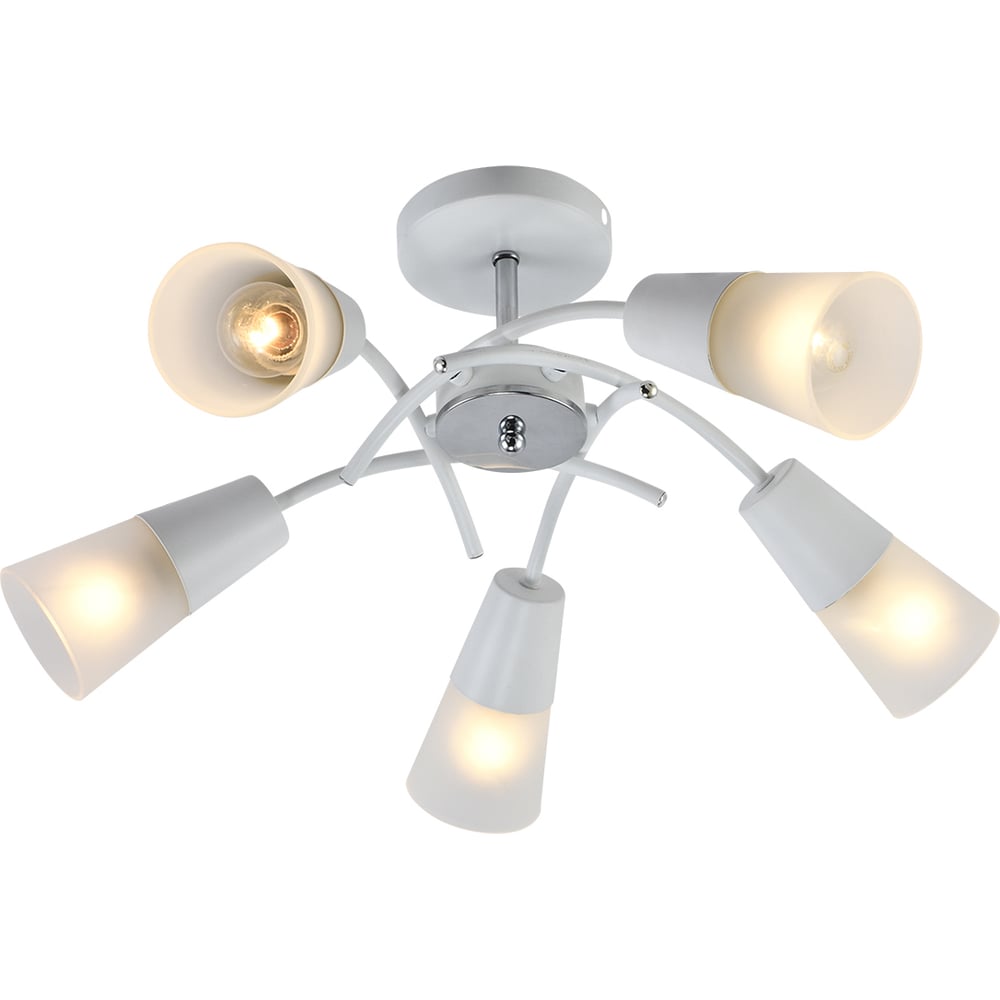 Изображение товара Светильник на штанге ESCADA 1109/5P Е14*40W White/Chrome 1109/5P White Изображение товара Светильник на штанге ESCADA 1109/5P Е14*40W White/Chrome 1109/5P White