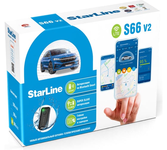 Изображение товара Охранно-телематичекий комплекс StarLine S66 v2 LTE 4004224