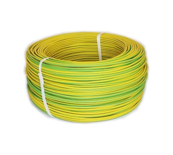 Изображение товара Монтажный провод ПРОВОДНИК МГШВ 1x0.35 мм2 Зелено-желтый, 20м OZ480536L20