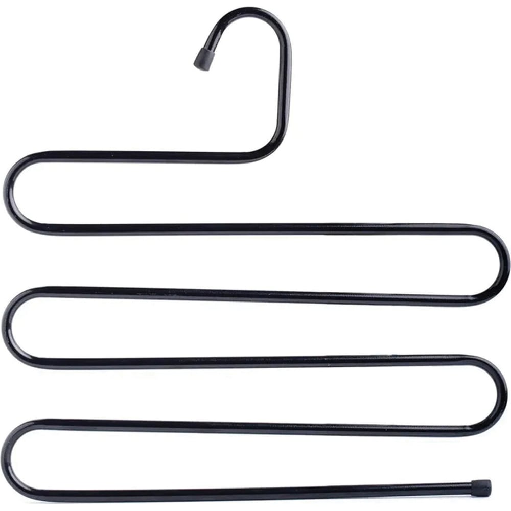 Изображение товара Вешалка для брюк и одежды BRABIX Змейка 5 секций черная 360мм