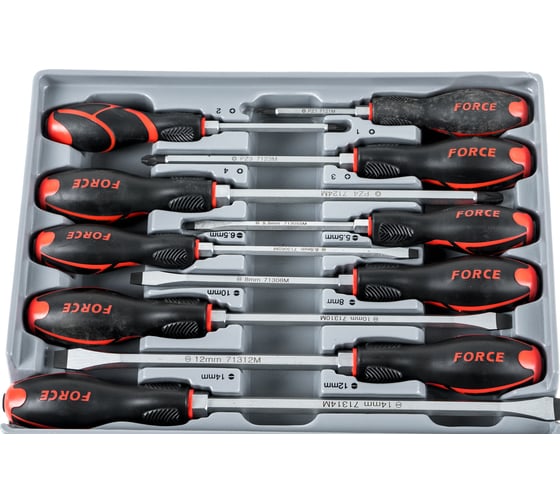 Изображение товара Набор усиленных отверток 10 предметов FORCE 2109