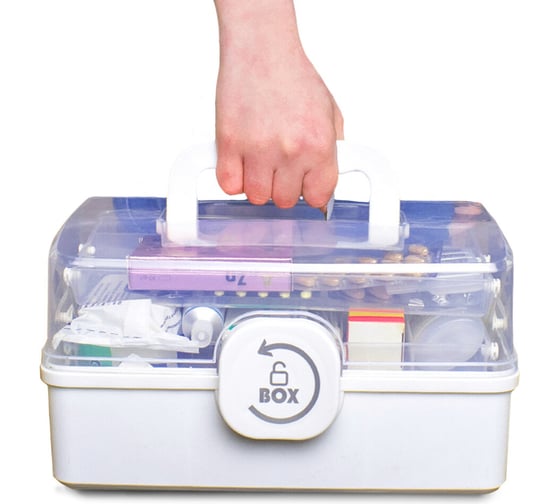 Изображение товара Домашняя аптечка DASWERK органайзер для хранения, универсальный размер Mini 29x19,3x15,9 см 608476