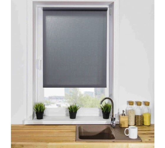 Изображение товара Рулонная штора LM DECOR lm 30-11 серый 43x160 см 3011043
