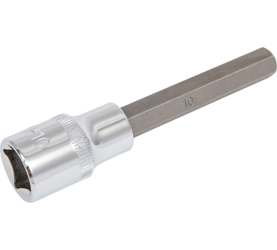 Изображение товара Насадка торцевая 1/2"DR с вставкой-битой Н10, 100 мм Ombra 121210