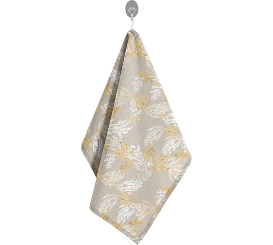 Изображение товара Полотенце Guten Morgen Веточки Рогожка, 45x60 см Прн-Вт-45-60