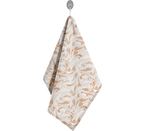 Изображение товара Полотенце Guten Morgen Завитки Рогожка, 45x60 см Прн-Зв-45-60