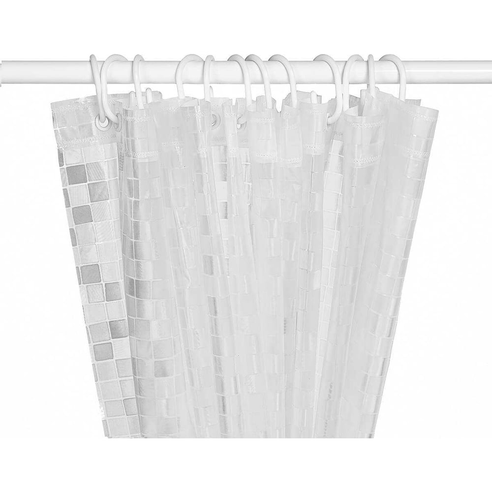 Изображение товара Штора для ванной комнаты РМС Ш-01 из полиэстера с мозаичным дизайном 1800х1800 мм