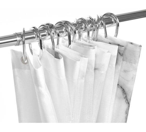 Изображение товара Штора для ванной комнаты Ростовская мануфактура сантехники "мрамор" РМС ШП-02С