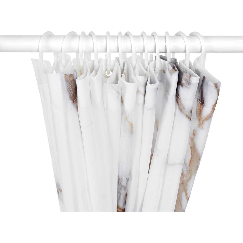 Изображение товара Штора для ванной комнаты мрамор 1800х1800 мм РМС ШП-02БЖ