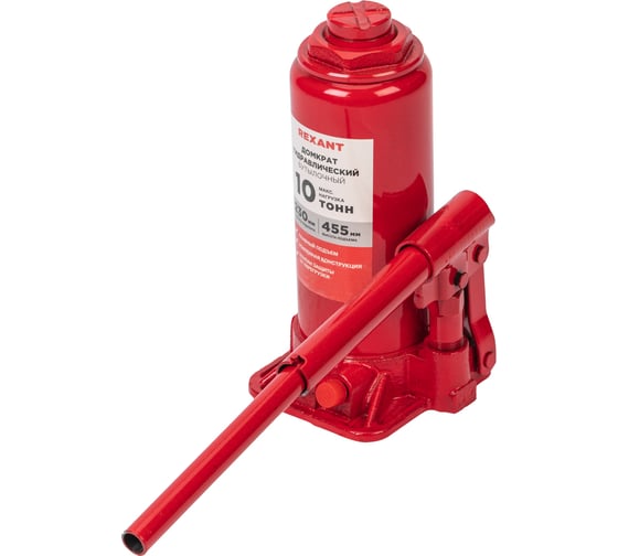 Изображение товара Гидравлический бутылочный домкрат REXANT 10т 80-0613