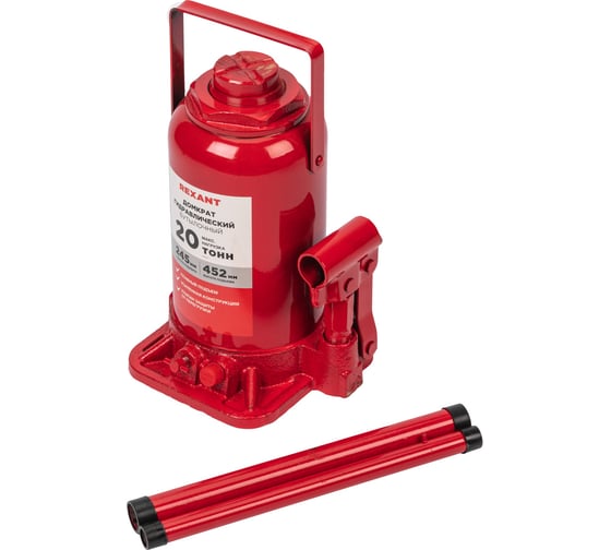 Изображение товара Гидравлический бутылочный домкрат REXANT 20т 80-0616