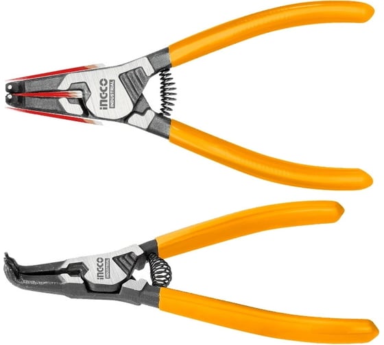 Изображение товара Съемник стопорных колец INGCO изогнутый 180 мм HCCP261802