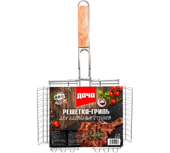 Изображение товара Решетка-гриль СОЮЗГРИЛЬ Дача объемная, 24x31см D-G07